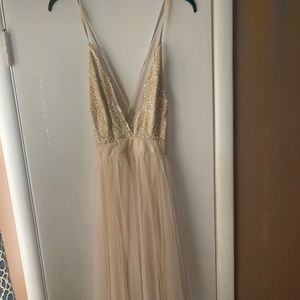 Gold maxi dress